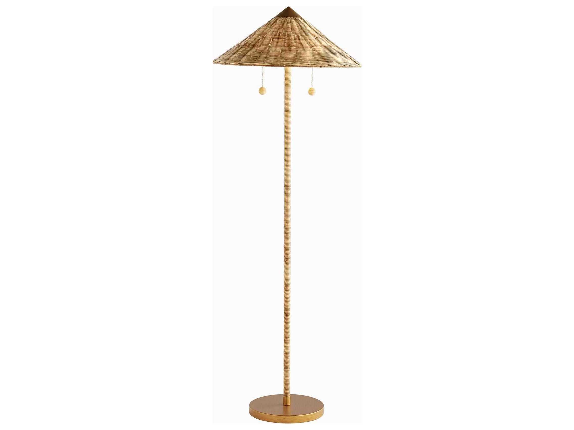 Arteriors Home Celerie Kemble Natural Wood Floor Lamp
