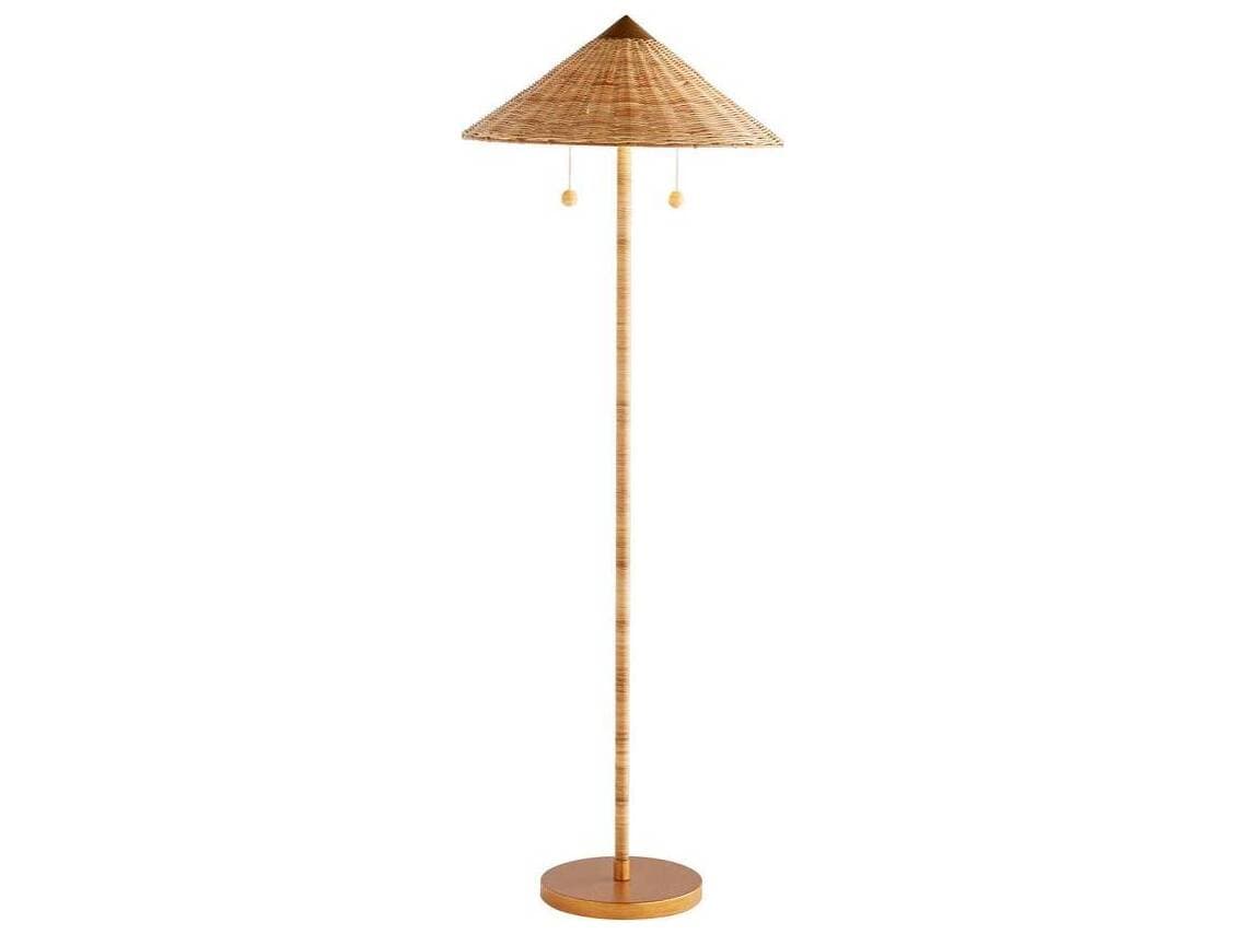 Arteriors Home Celerie Kemble Natural Wood Floor Lamp