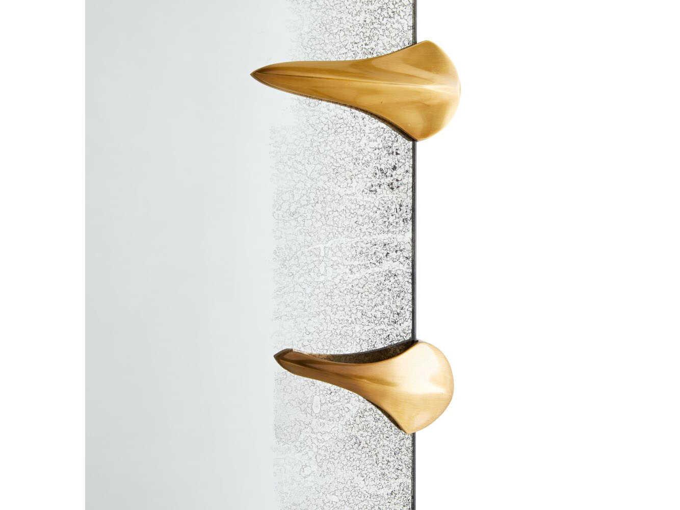 Arteriors Home Edged Antique Brass Rectangular Wall Mirror