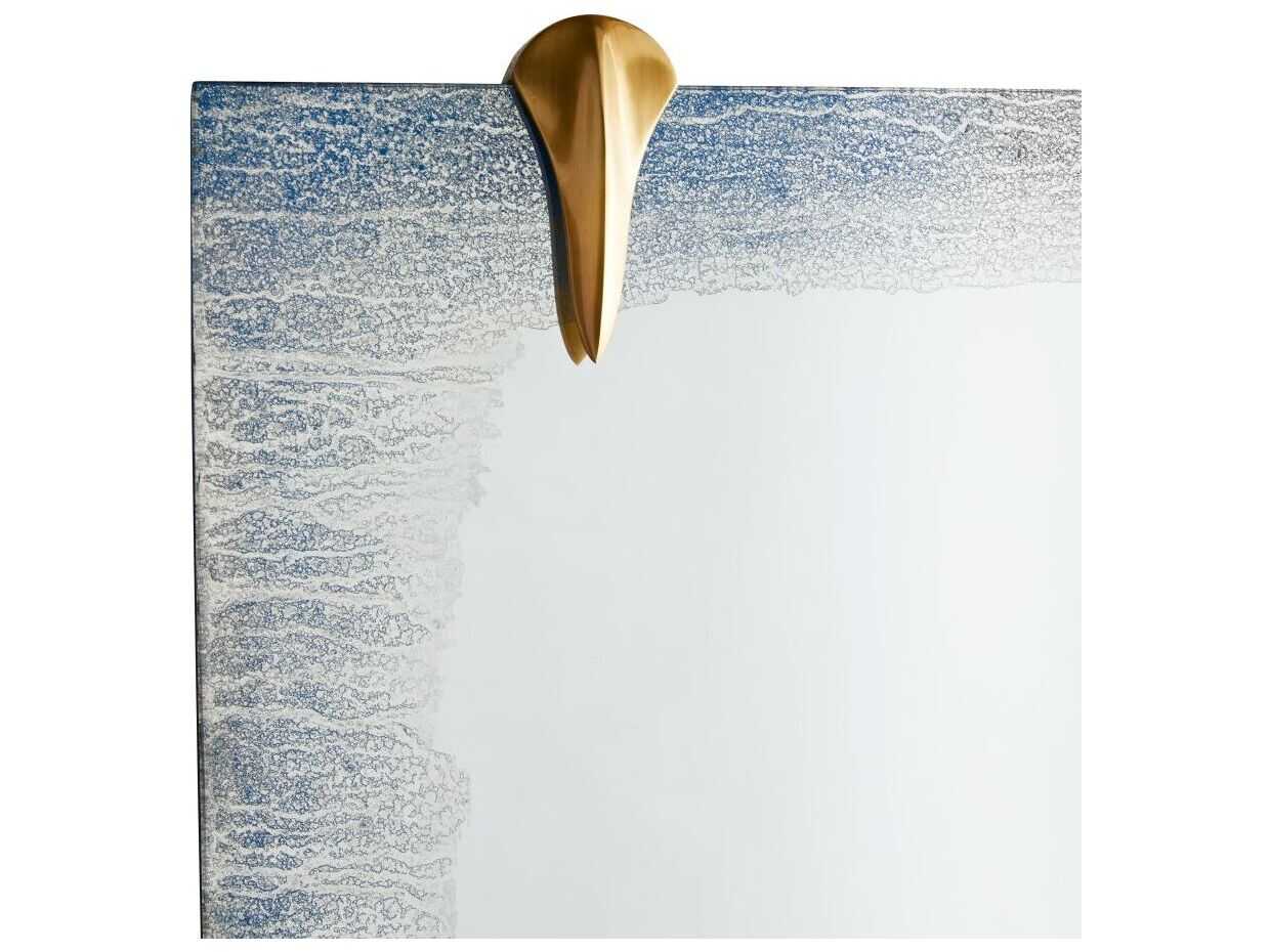 Arteriors Home Edged Antique Brass Rectangular Wall Mirror