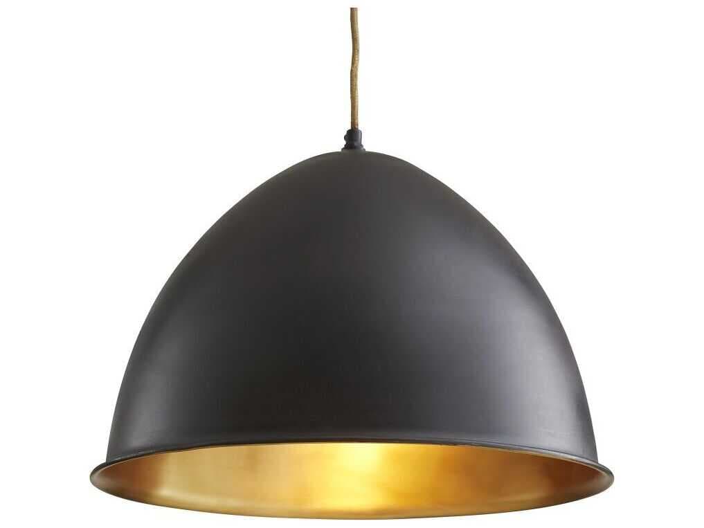 Arteriors Home Egg 1-Light Bronze Antique Brass Pendant