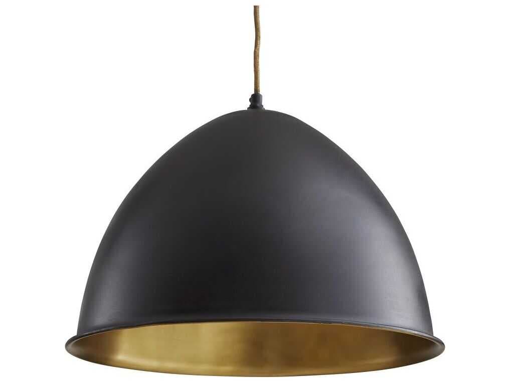 Arteriors Home Egg 1-Light Bronze Antique Brass Pendant