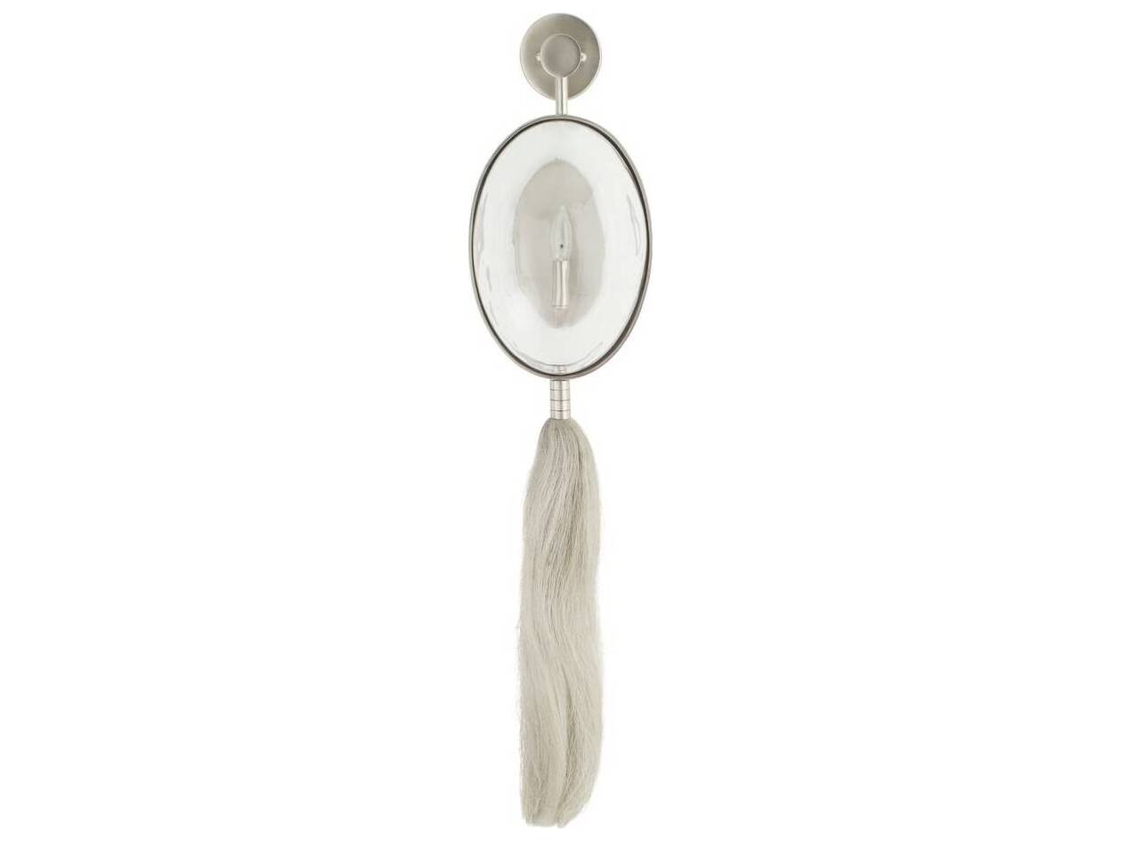 Arteriors Home Aramis 1-Light White Bronze Clear Wall Sconce