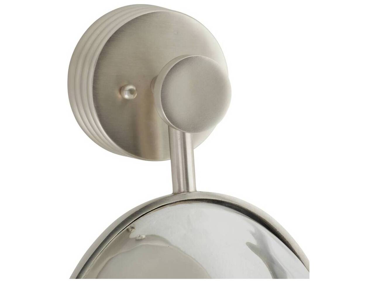 Arteriors Home Aramis 1-Light White Bronze Clear Wall Sconce