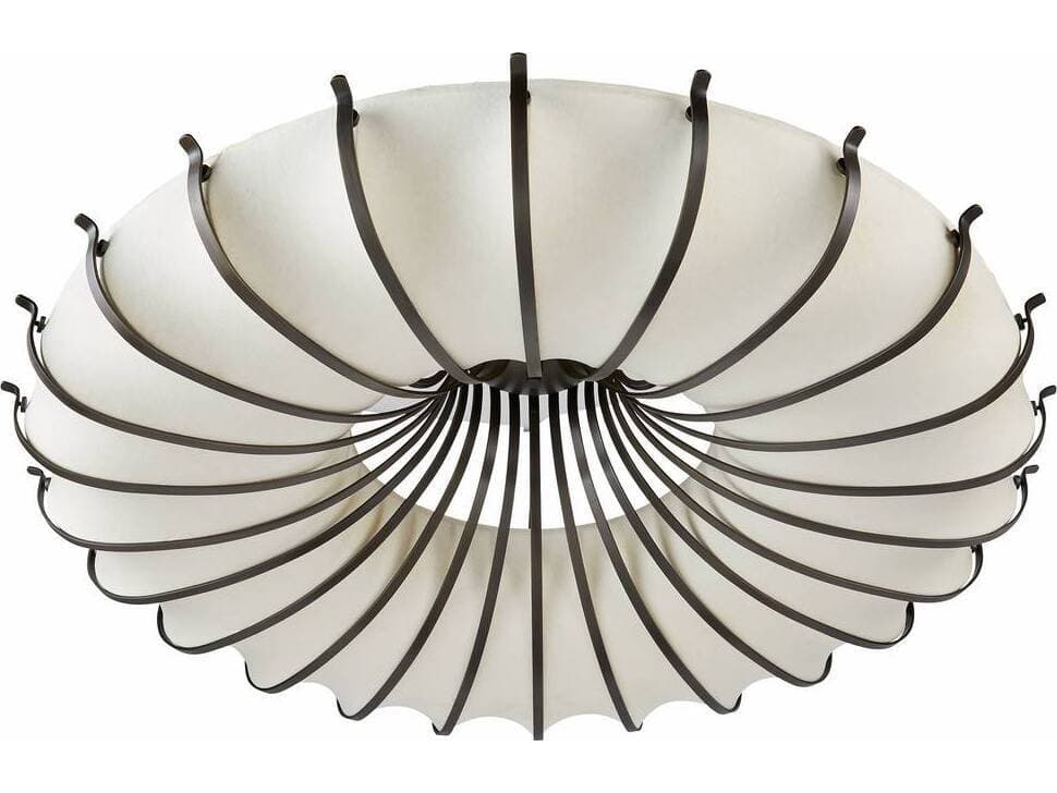Arteriors Home Chambers 10-Light Ivory English Bronze Round Semi Flush Mount