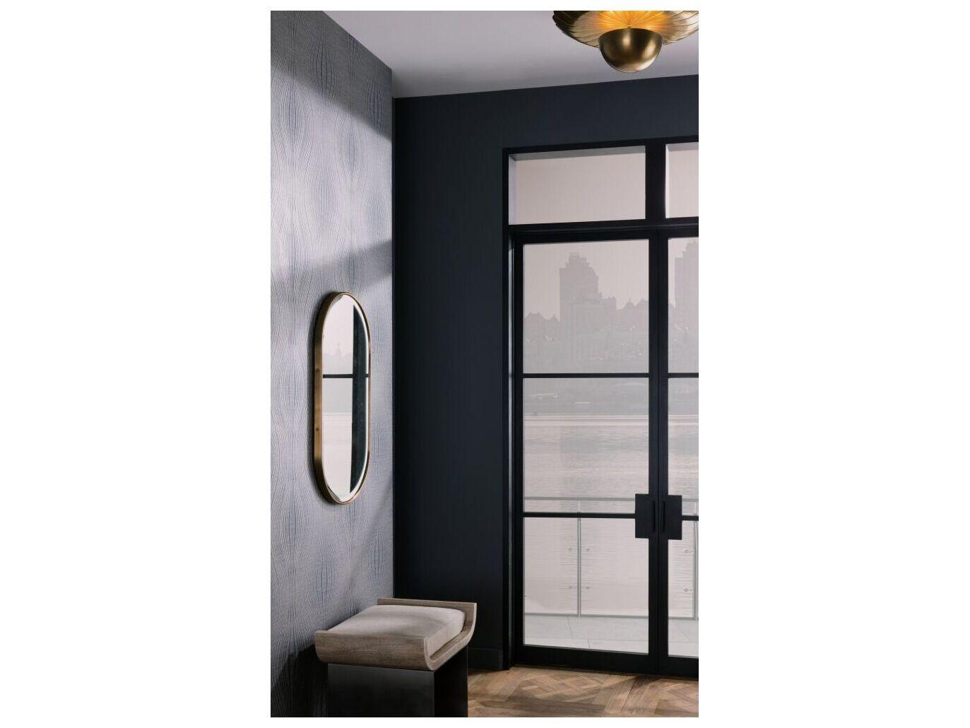 Arteriors Home Teresa 2-Light Antique Brass Dome Semi Flush Mount