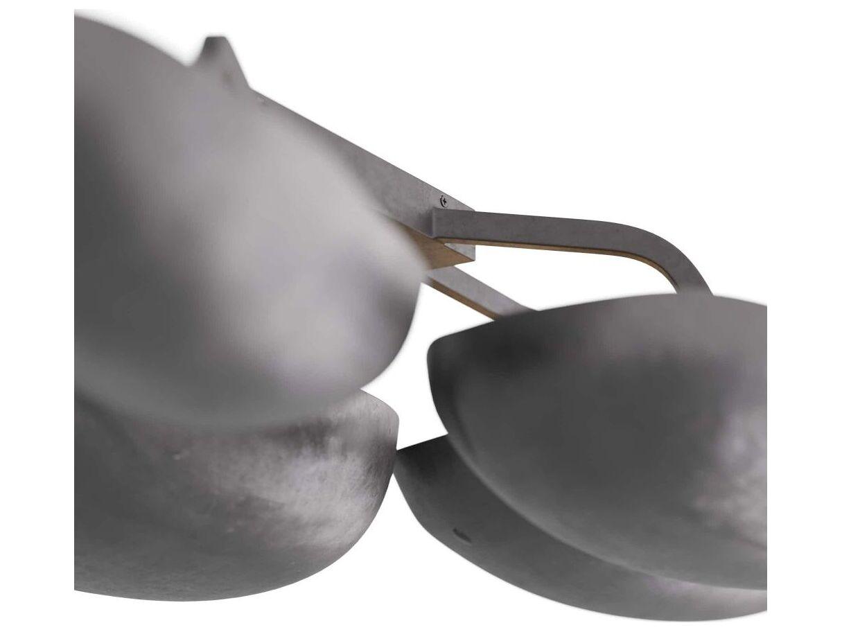 Arteriors Home Theo 13-Light Blackened Iron Gold Leaf Bowl Semi Flush Mount