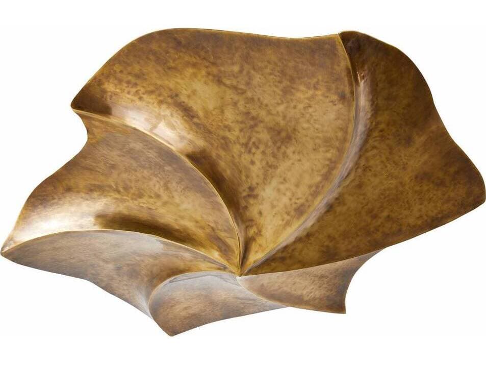 Arteriors Home Daniella 3-Light Vintage Brass Semi Flush Mount