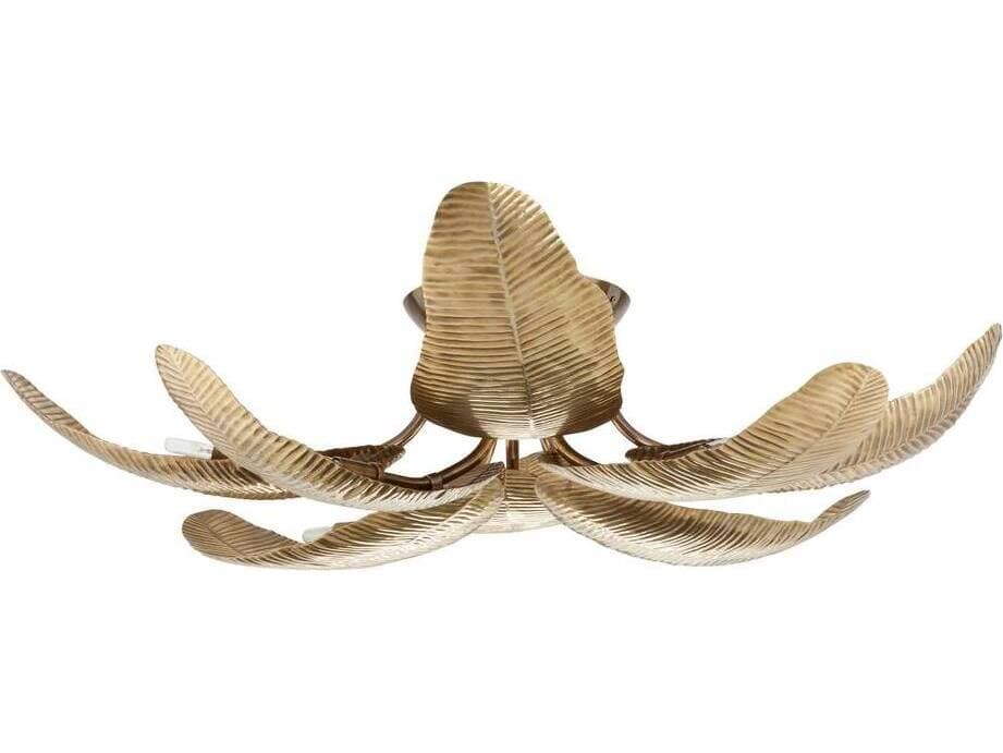 Arteriors Home Farah 8-Light Vintage Brass Semi Flush Mount