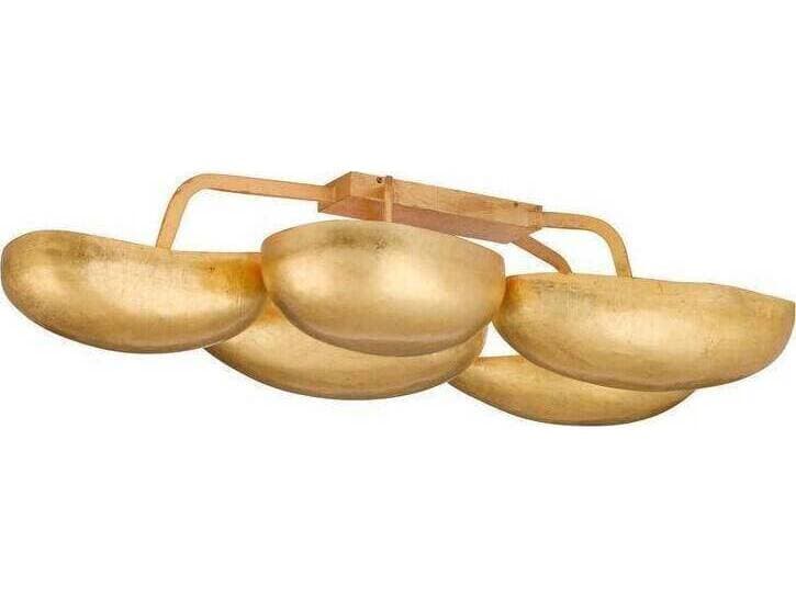 Arteriors Home Theo 13-Light Gold Leaf Semi Flush Mount