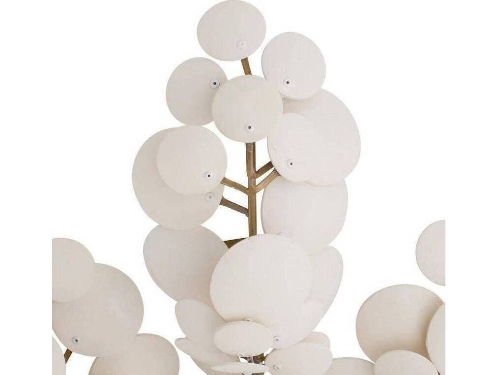 Arteriors Home Bilal 3-Light Ivory Antique Brass White Gold Flush Mount