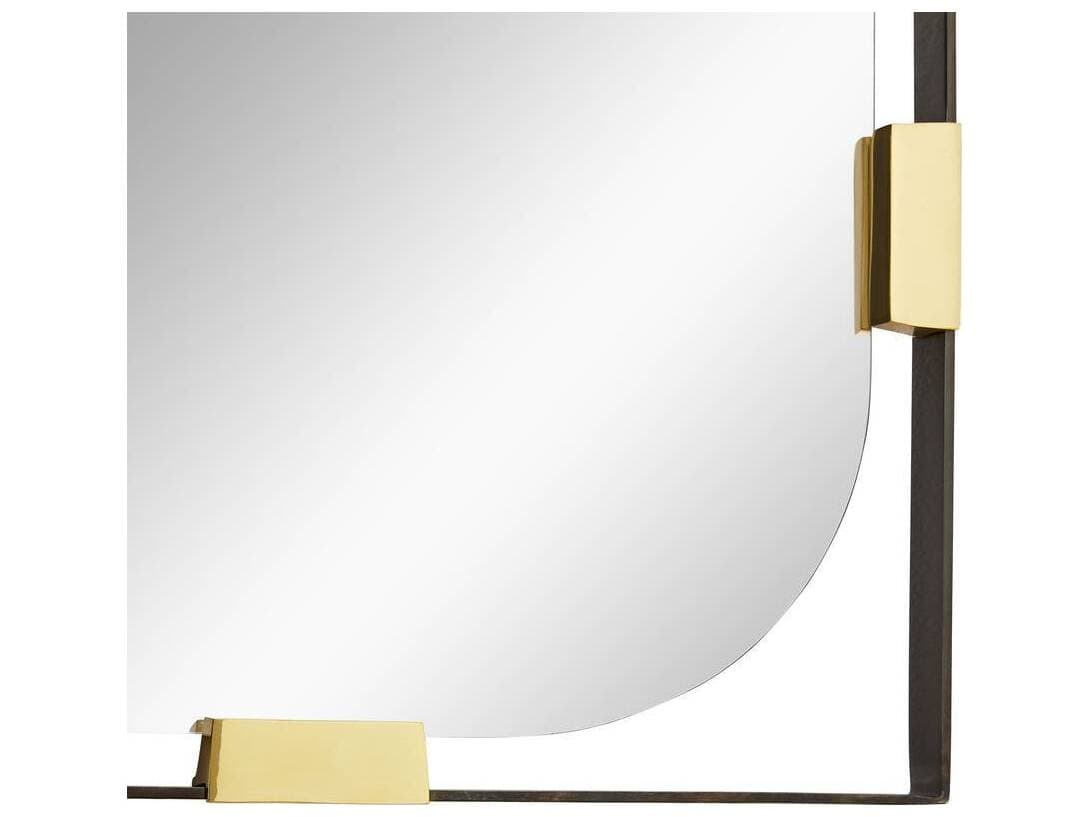 Arteriors Home Black Nickel Floor Mirror Rectangular