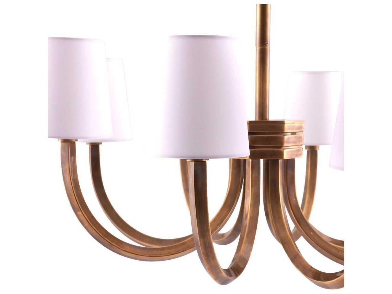 Arteriors Home Gaetano 8-Light Vintage Brass Chandelier