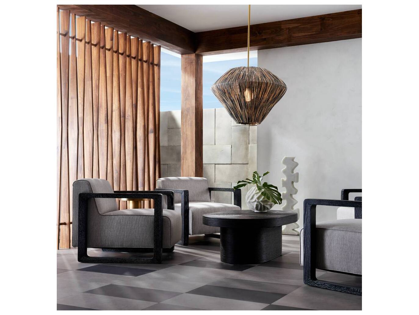 Arteriors Home Duran Gray Accent Chair