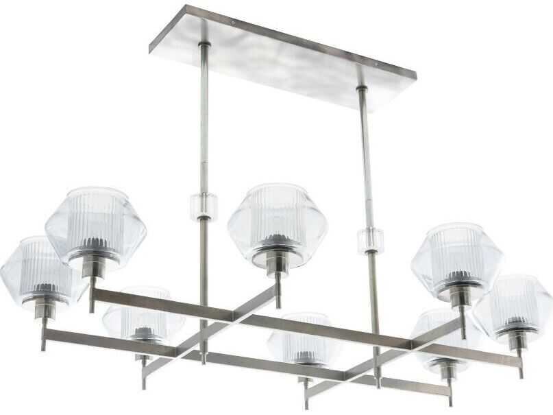 Arteriors Home Holm 8-Light Pewter Island Pendant