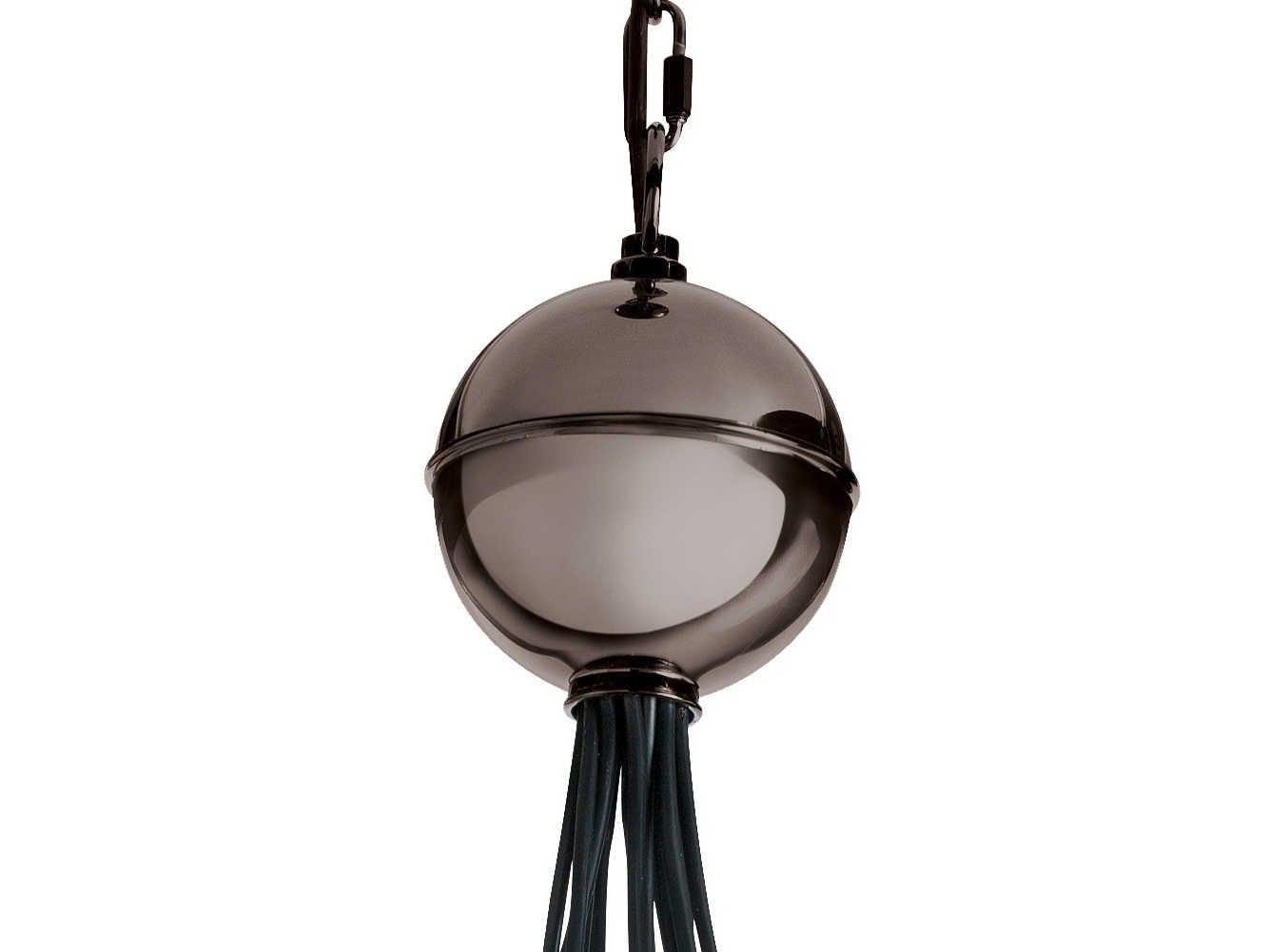 Arteriors Home Laura Kirar Caviar 8-Light Brown Nickel Globe Pendant