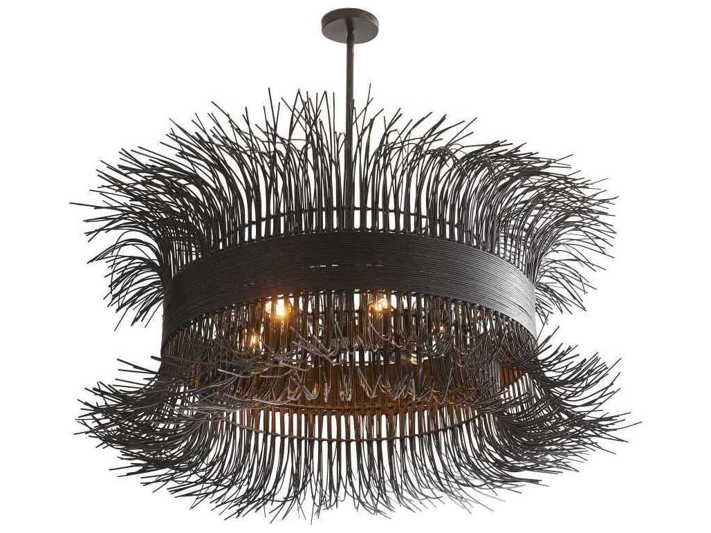 Arteriors Home Filamento 6-Light Black Pendant