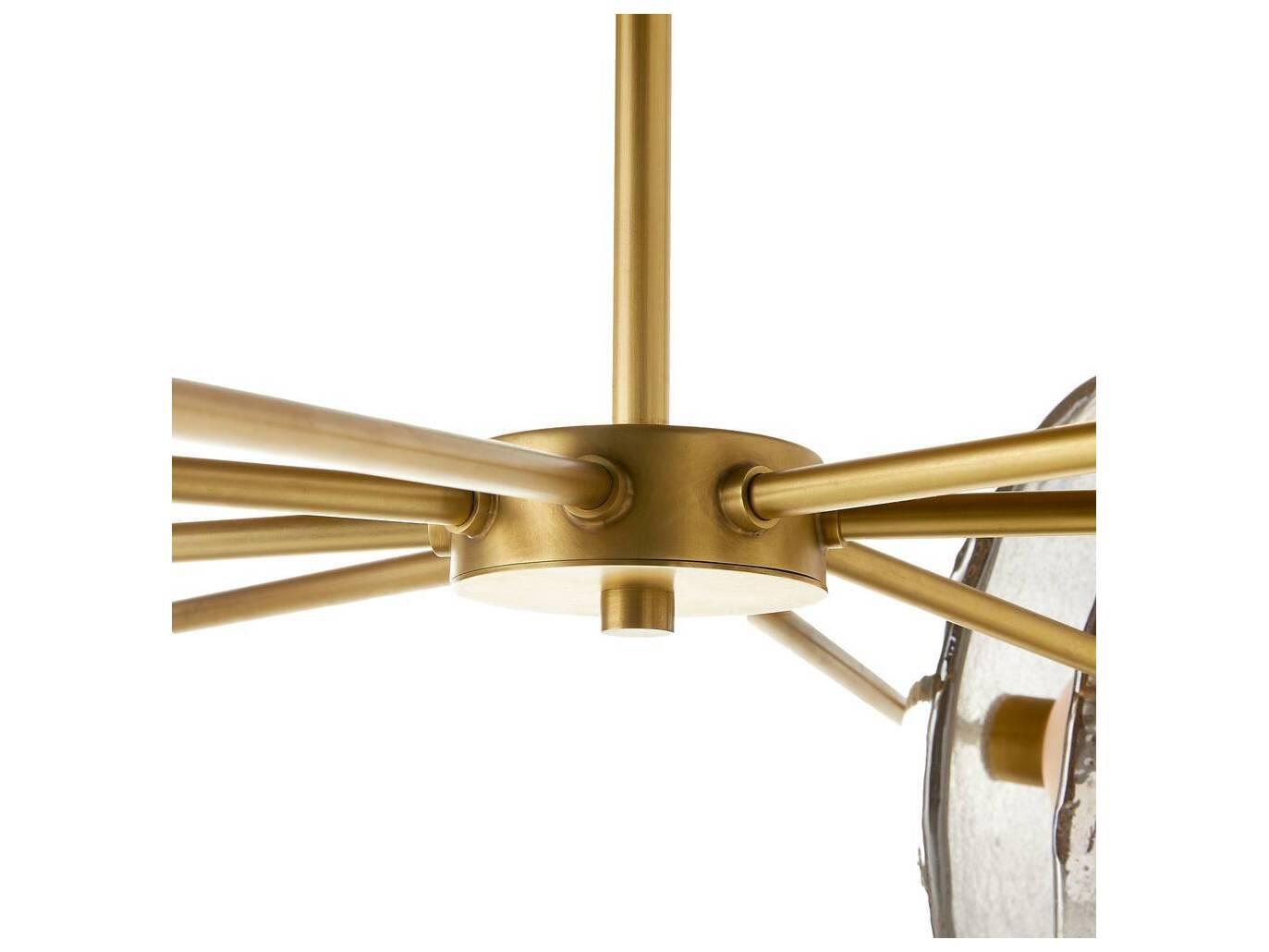 Arteriors Home Whitney 4-Light Smoke Luster Frosted Gold Chandelier
