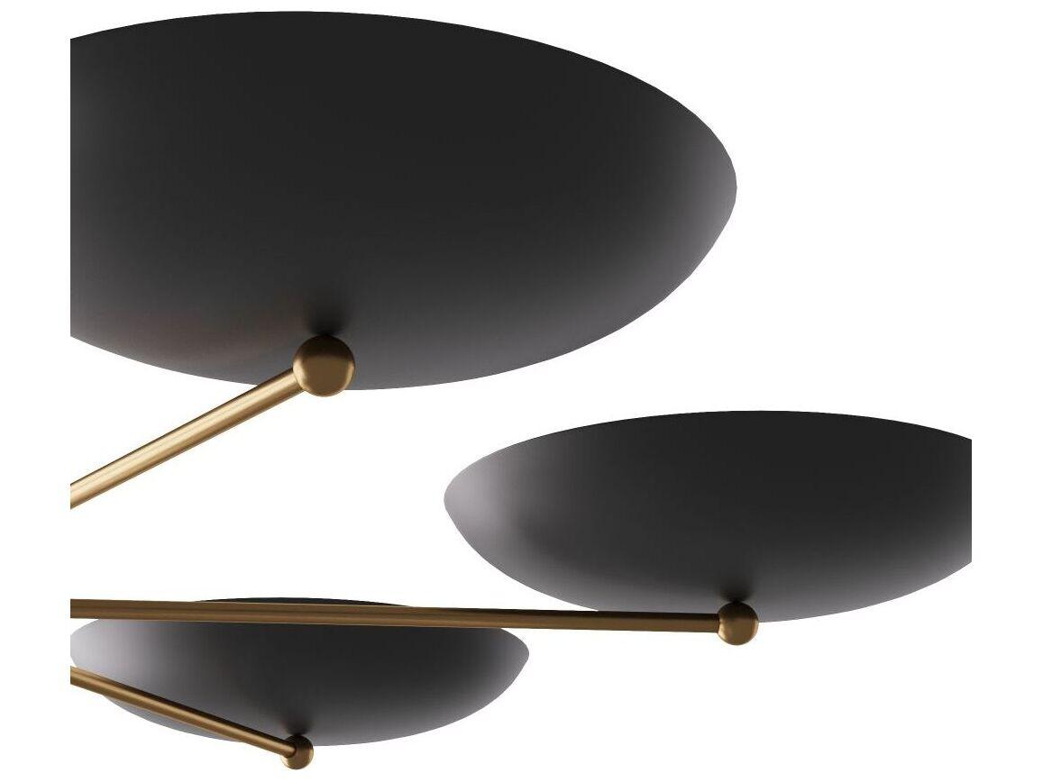 Arteriors Home Griffith 9-Light Bronze Antique Brass Bowl Chandelier