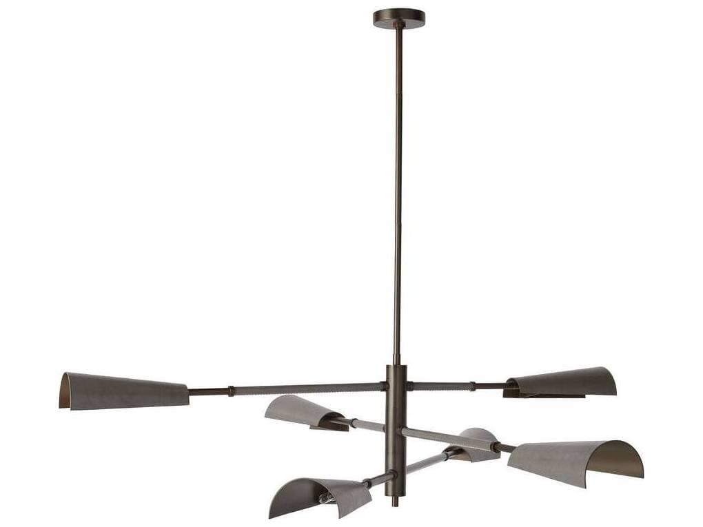 Arteriors Home Estevan 6-Light English Bronze Graphite Tiered Pendant