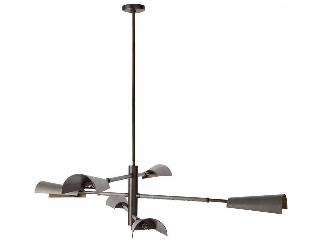 Arteriors Home Estevan 6-Light English Bronze Graphite Tiered Pendant