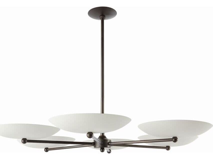 Arteriors Home Griffith 6-Light Bone English Bronze Bowl Chandelier
