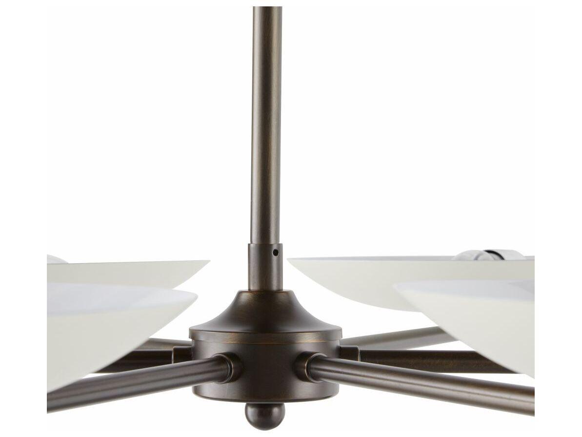 Arteriors Home Griffith 6-Light Bone English Bronze Bowl Chandelier