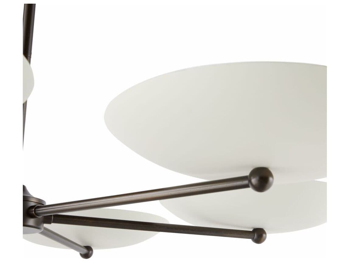 Arteriors Home Griffith 6-Light Bone English Bronze Bowl Chandelier