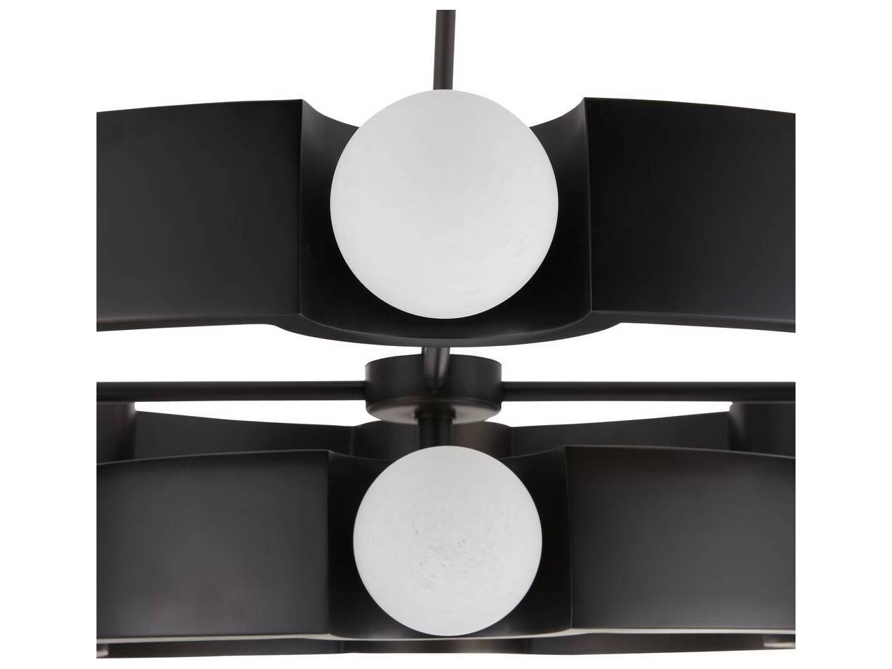 Arteriors Home Hans 12-Light Swirl English Bronze Globe Round Chandelier