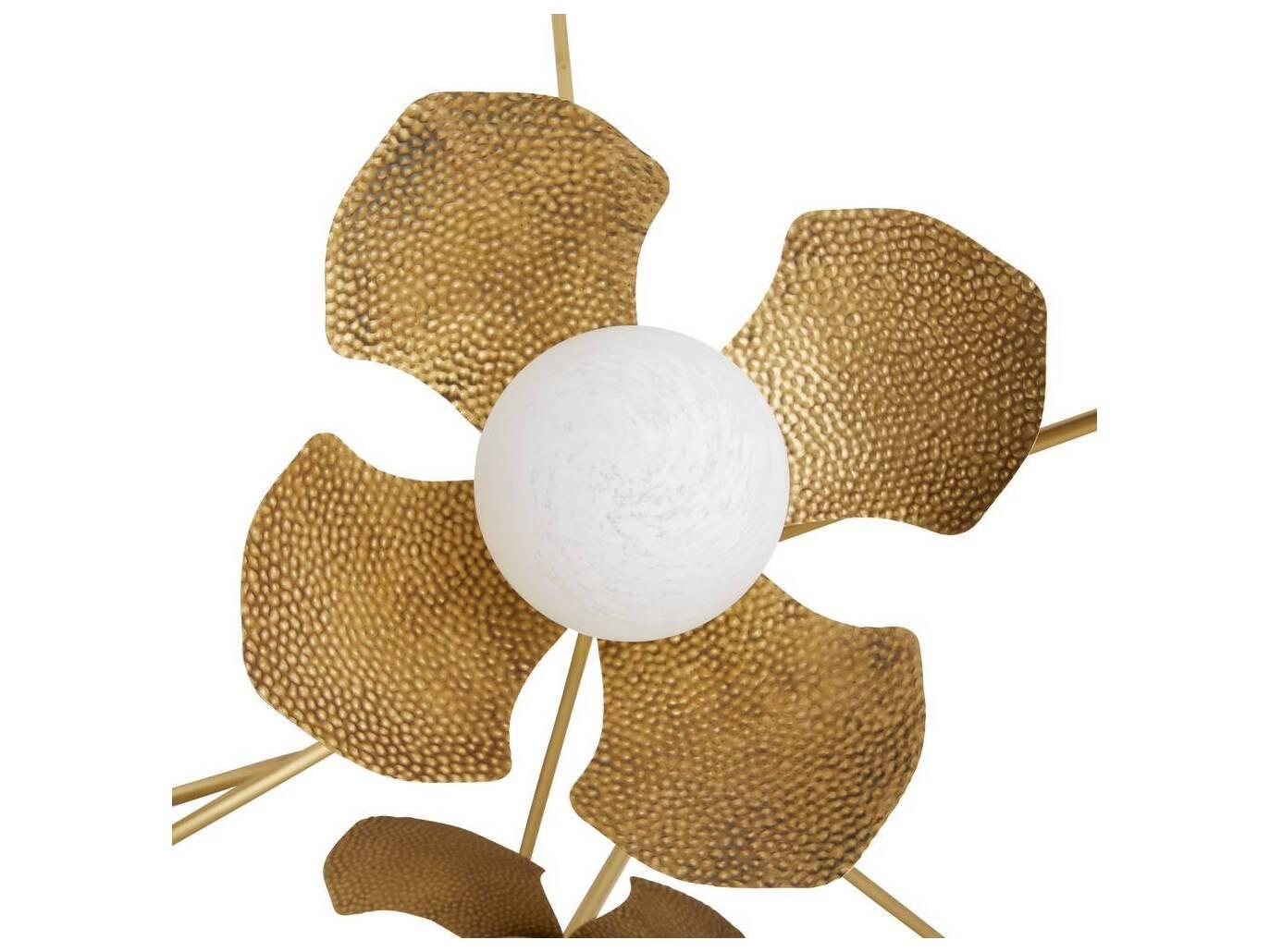 Arteriors Home Generosa 7-Light Antique Brass Swirl Globe Chandelier