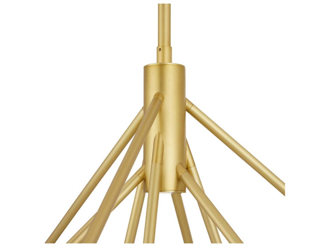 Arteriors Home Helios 9-Light Frosted Antique Brass Round Chandelier