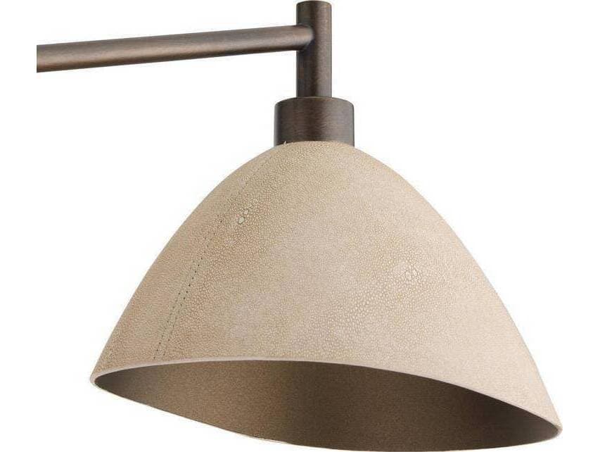 Arteriors Home Inlet 6-Light Ivory English Bronze White Black Chandelier