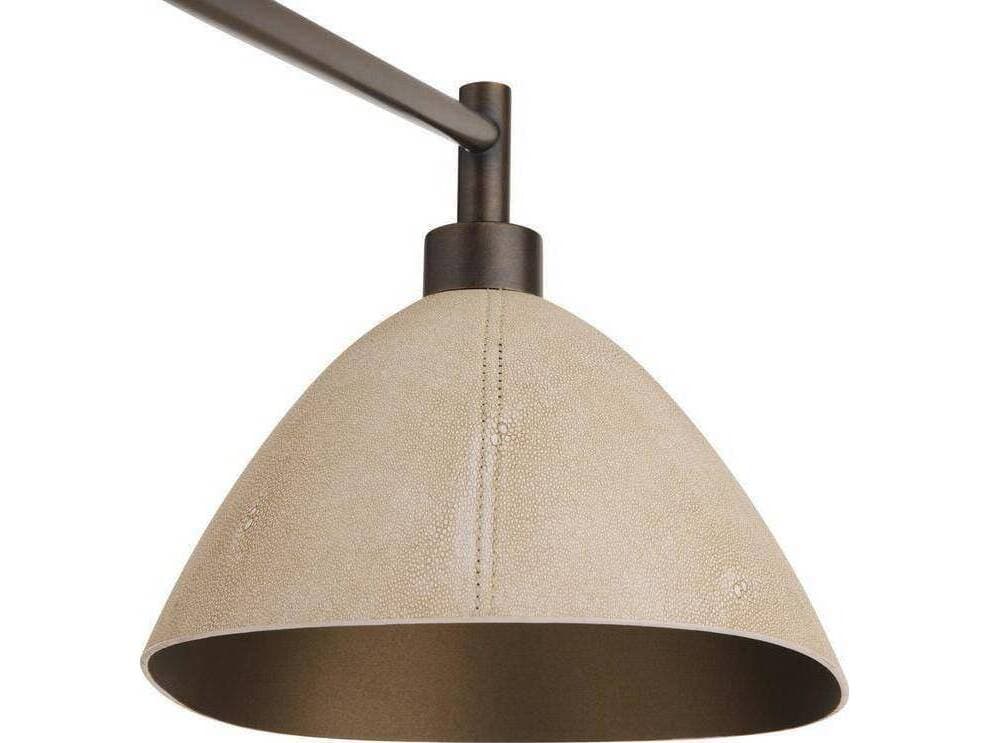 Arteriors Home Inlet 6-Light Ivory English Bronze White Black Chandelier