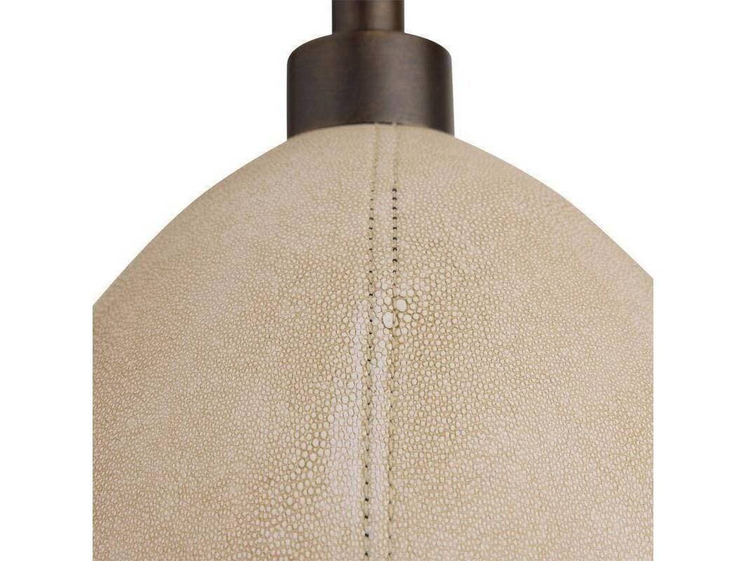 Arteriors Home Inlet 6-Light Ivory English Bronze White Black Chandelier