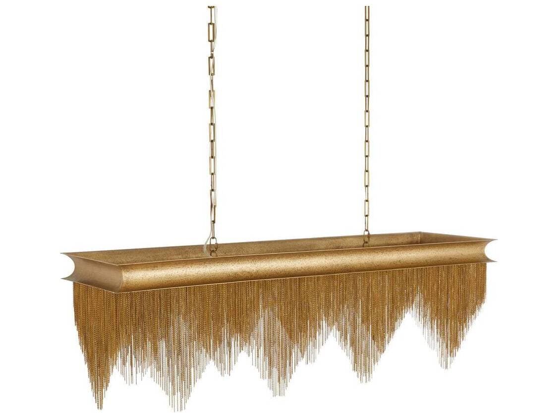 Arteriors Home Heiress 6-Light Vintage Brass Geometric Chandelier