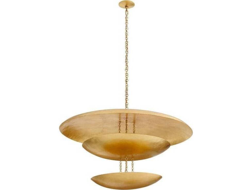 Arteriors Home Florko 6-Light Gold Leaf Tiered Pendant