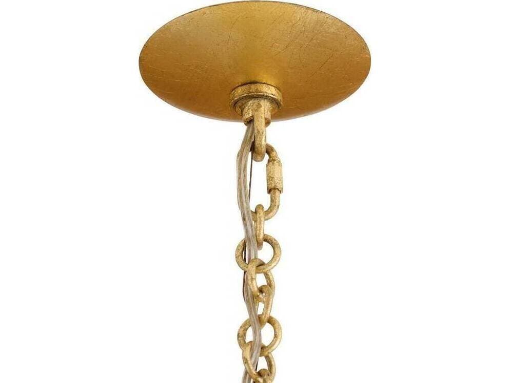 Arteriors Home Florko 6-Light Gold Leaf Tiered Pendant