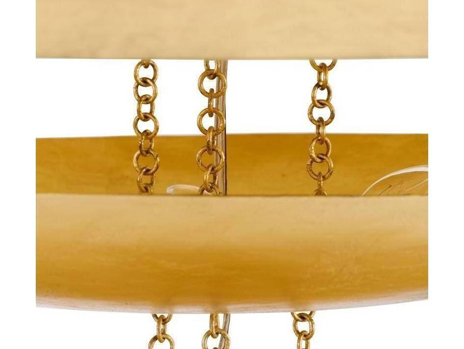 Arteriors Home Florko 6-Light Gold Leaf Tiered Pendant