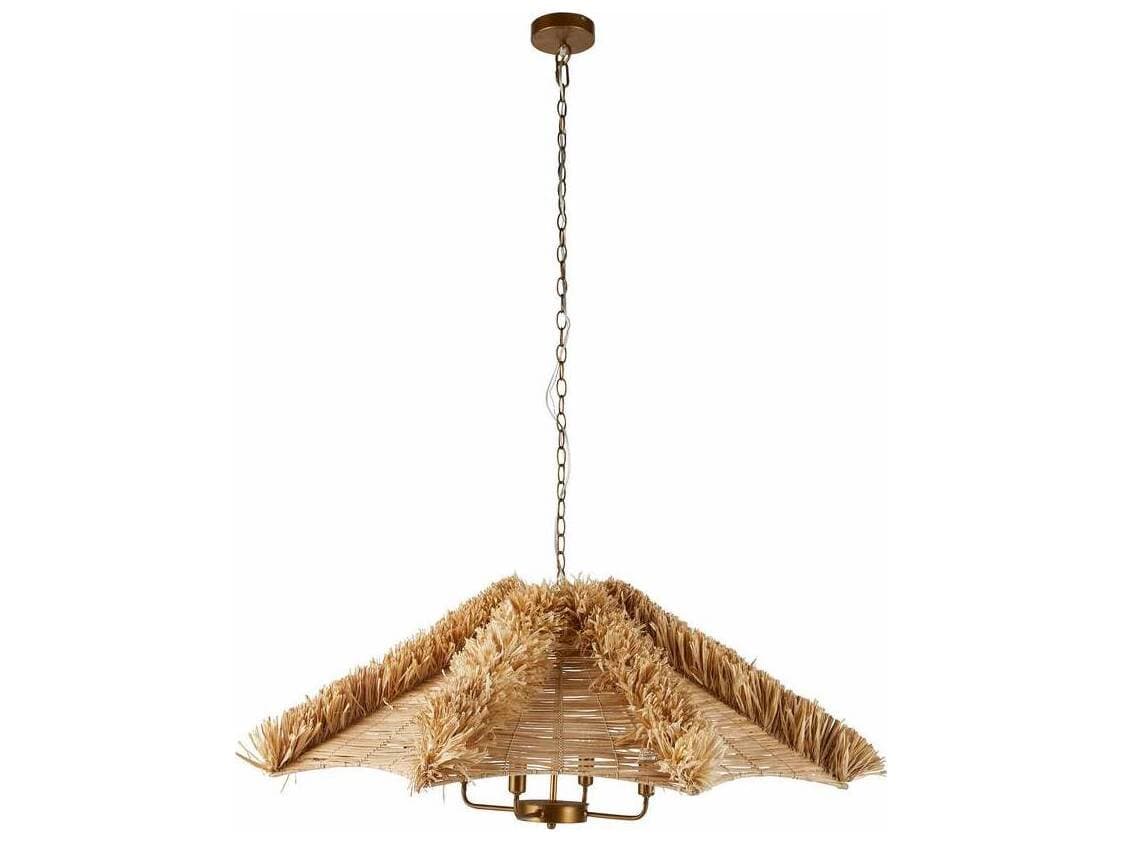 Arteriors Home Cadance 4-Light Natural Brown Empire Pendant
