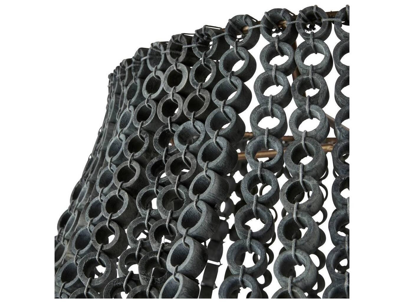 Arteriors Home Hannie 8-Light Gray Wash Antique Brass Chandelier