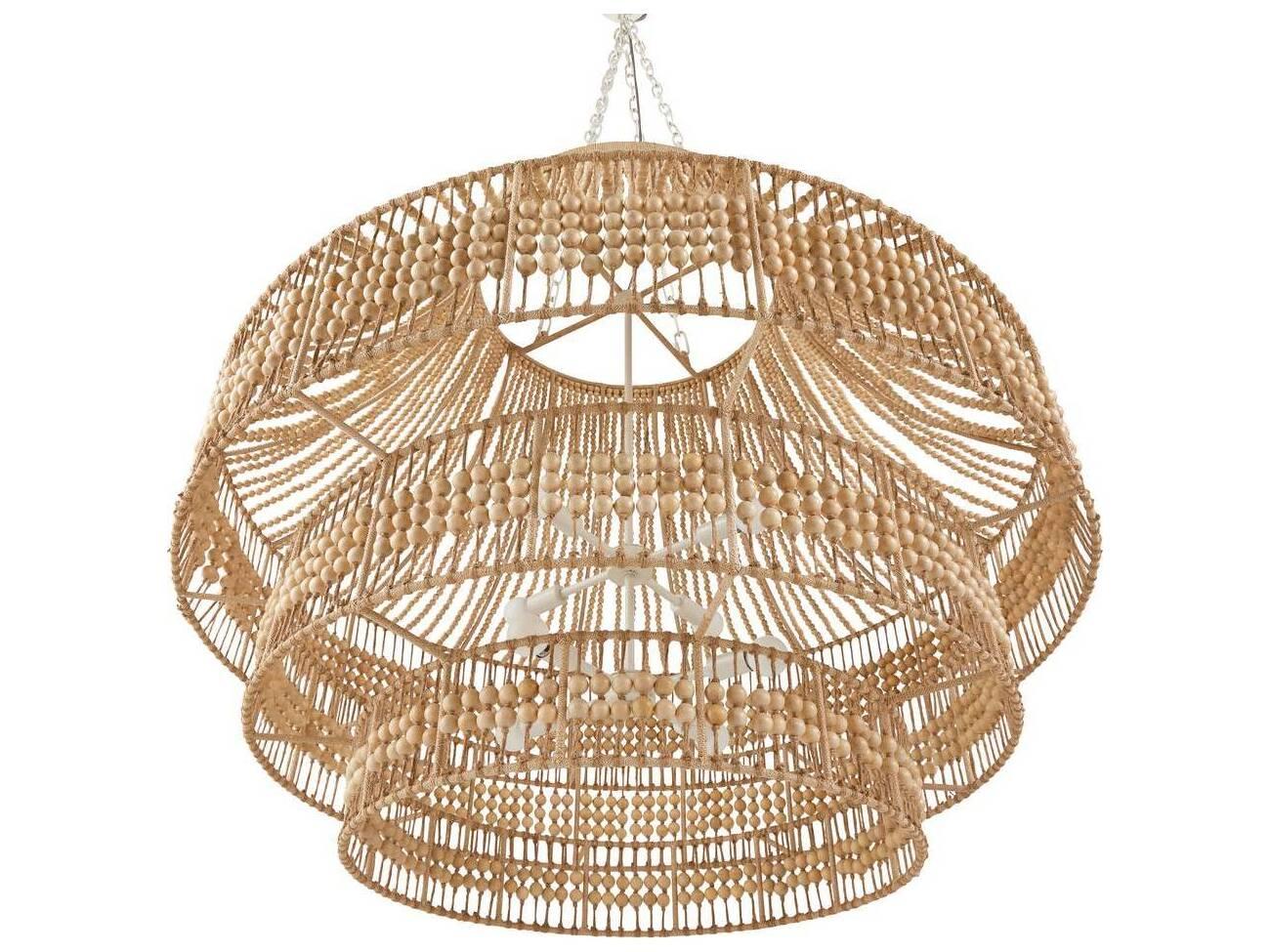 Arteriors Home Tulane 8-Light Natural Brown Chandelier