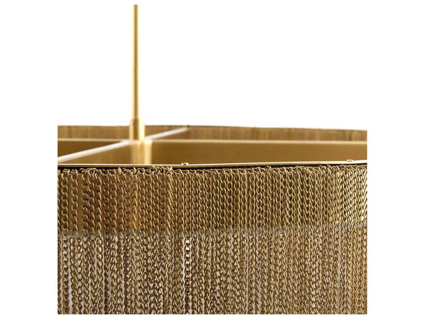 Arteriors Home Bennet 1-Light Antique Brass Round Chandelier