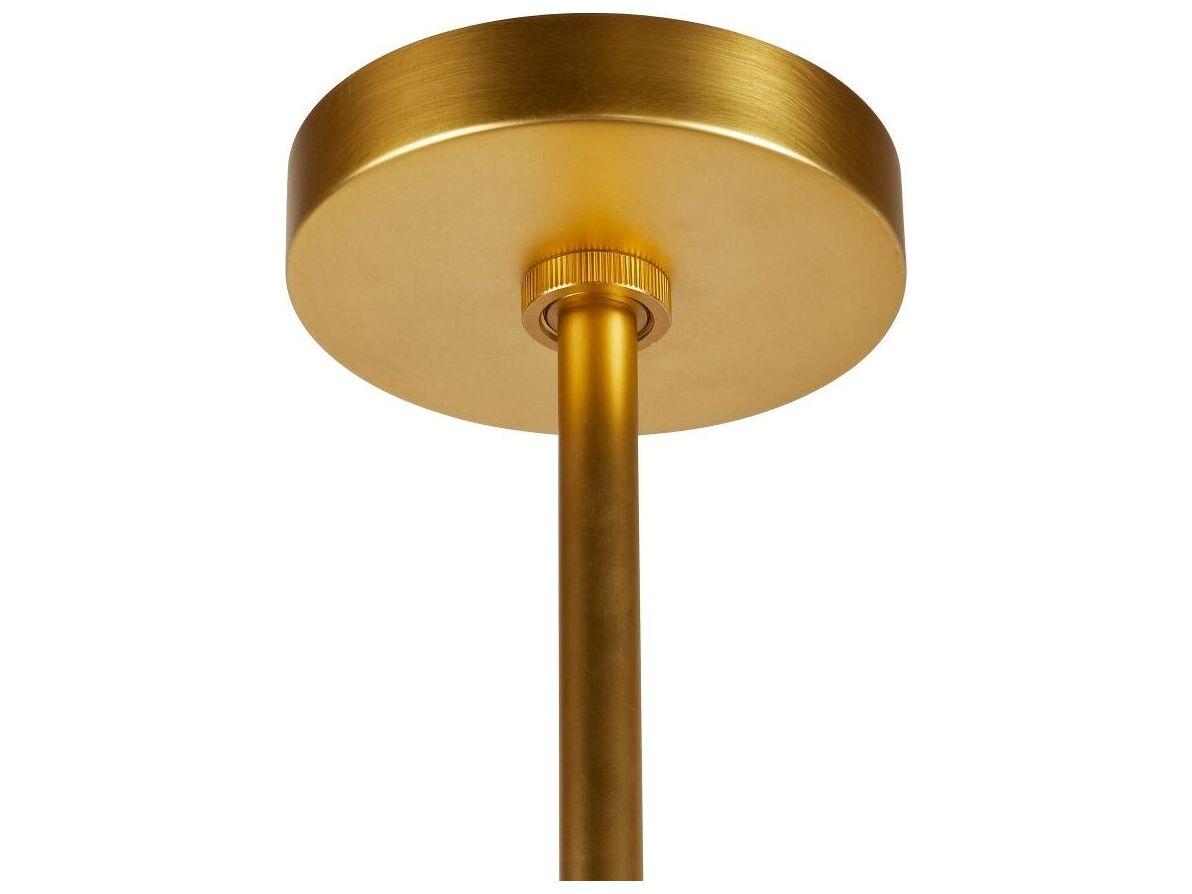 Arteriors Home Dutchess 4-Light Gold And Gray Antique Brass Drum Chandelier