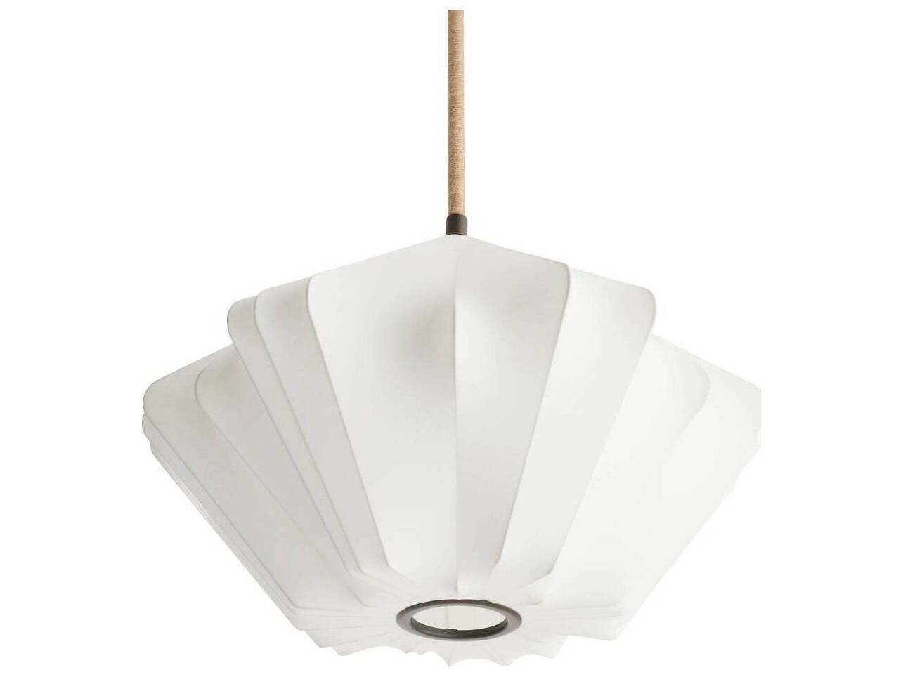 Arteriors Home Fazekas 1-Light Ivory English Bronze White Geometric Pendant