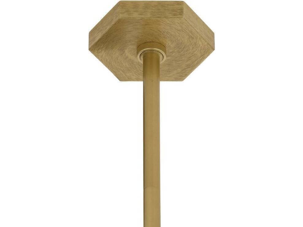 Arteriors Home Klaus 8-Light Clear Antique Brass Gold Sputnik Chandelier