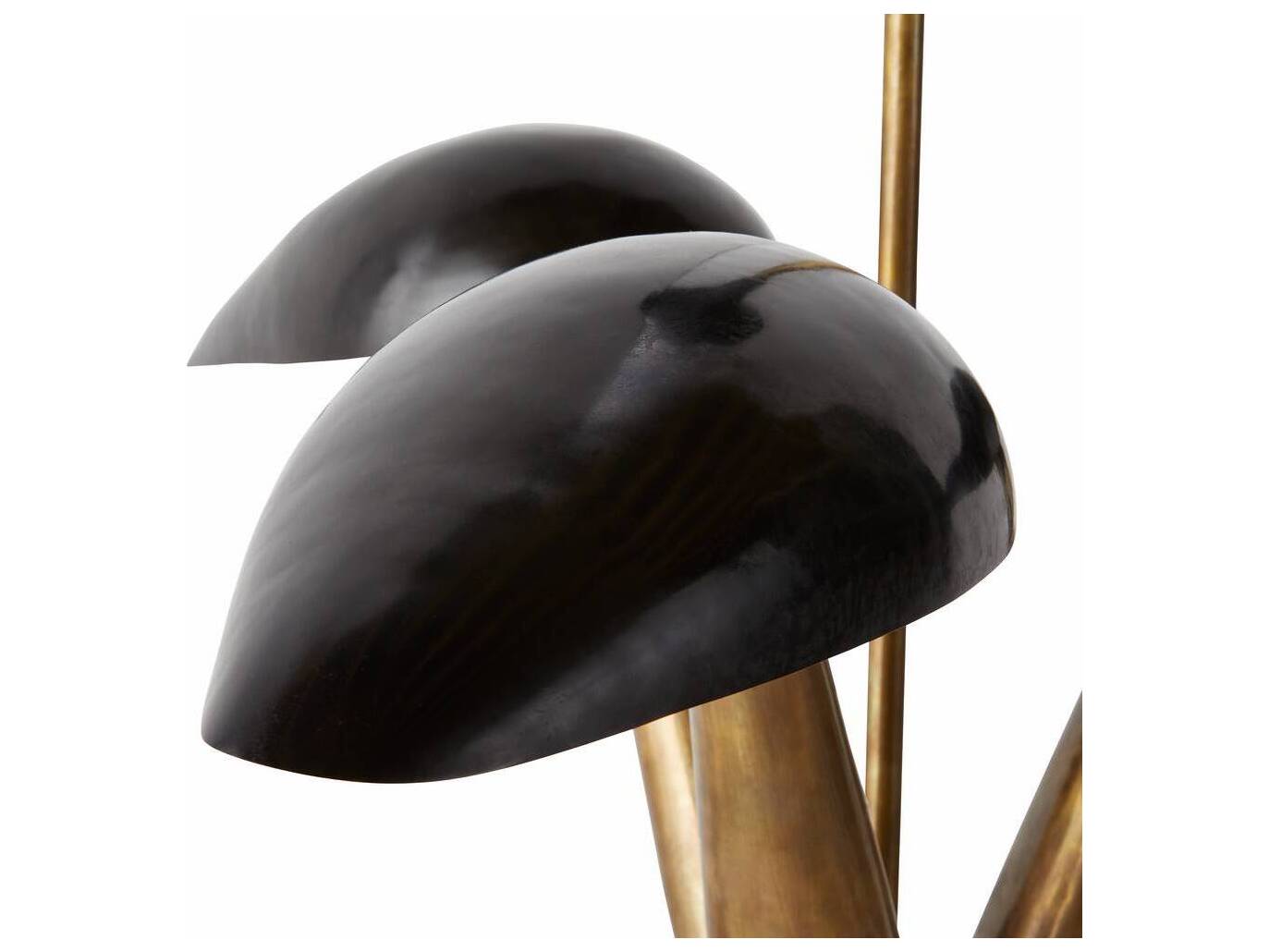 Arteriors Home Everglades 3-Light Blackened Iron Antique Brass Dome Pendant