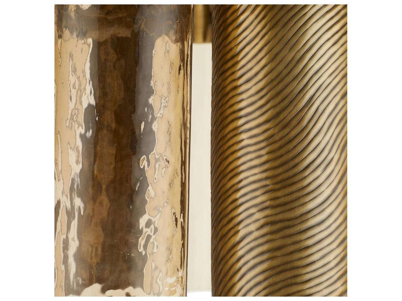 Arteriors Home Faramond 10-Light Vintage Brass Smoke Tiered Chandelier