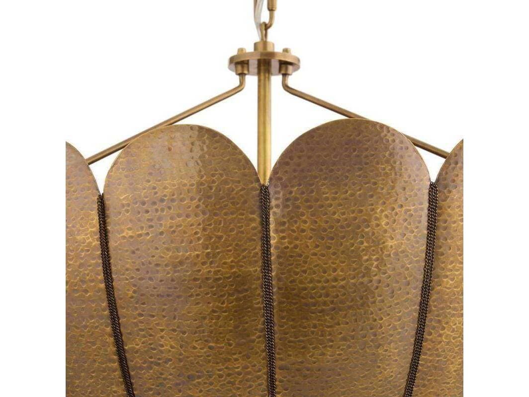 Arteriors Home Inaya Arteriors Home 3-Light Antique Brass Gold Bowl Pendant