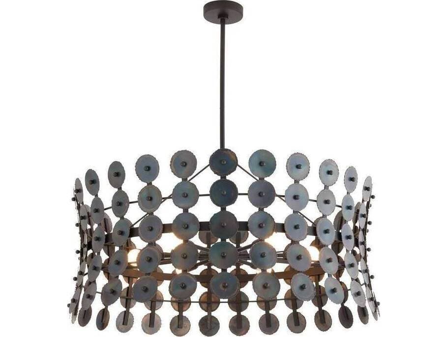 Arteriors Home Imperia Arteriors Home 6-Light Burnt Iron Black Sputnik Chandelier