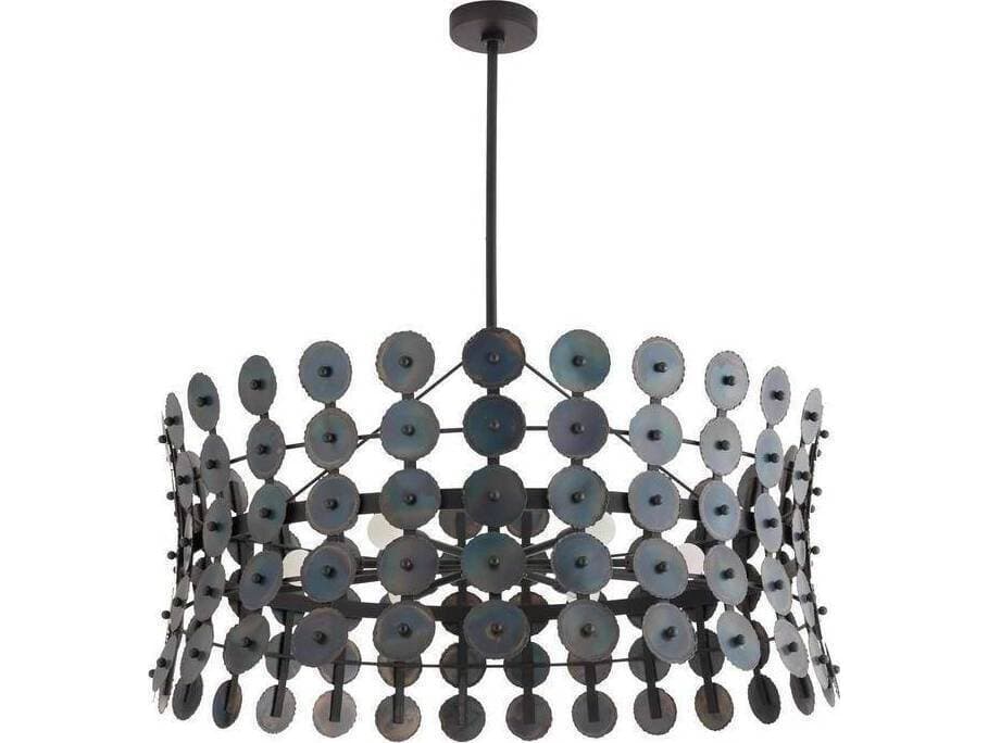 Arteriors Home Imperia Arteriors Home 6-Light Burnt Iron Black Sputnik Chandelier